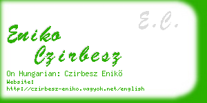 eniko czirbesz business card